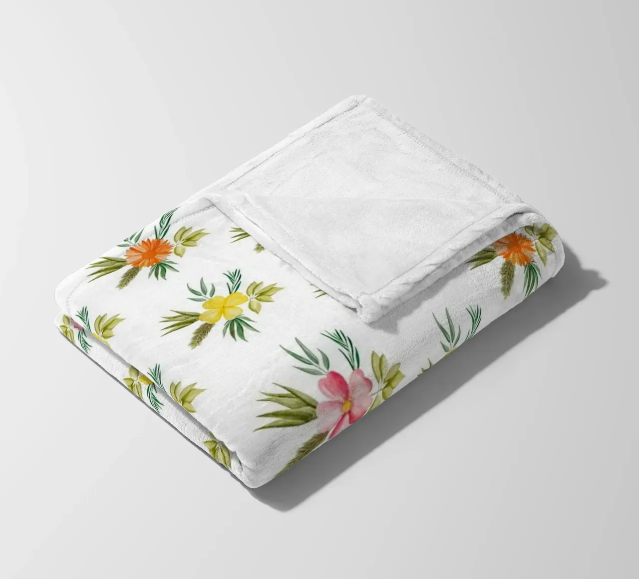 Botanic Pattern #2 Fleecedecke von kathrinmay