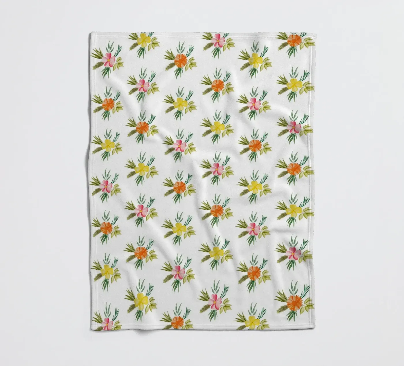 Botanic Pattern #2 Fleecedecke von kathrinmay