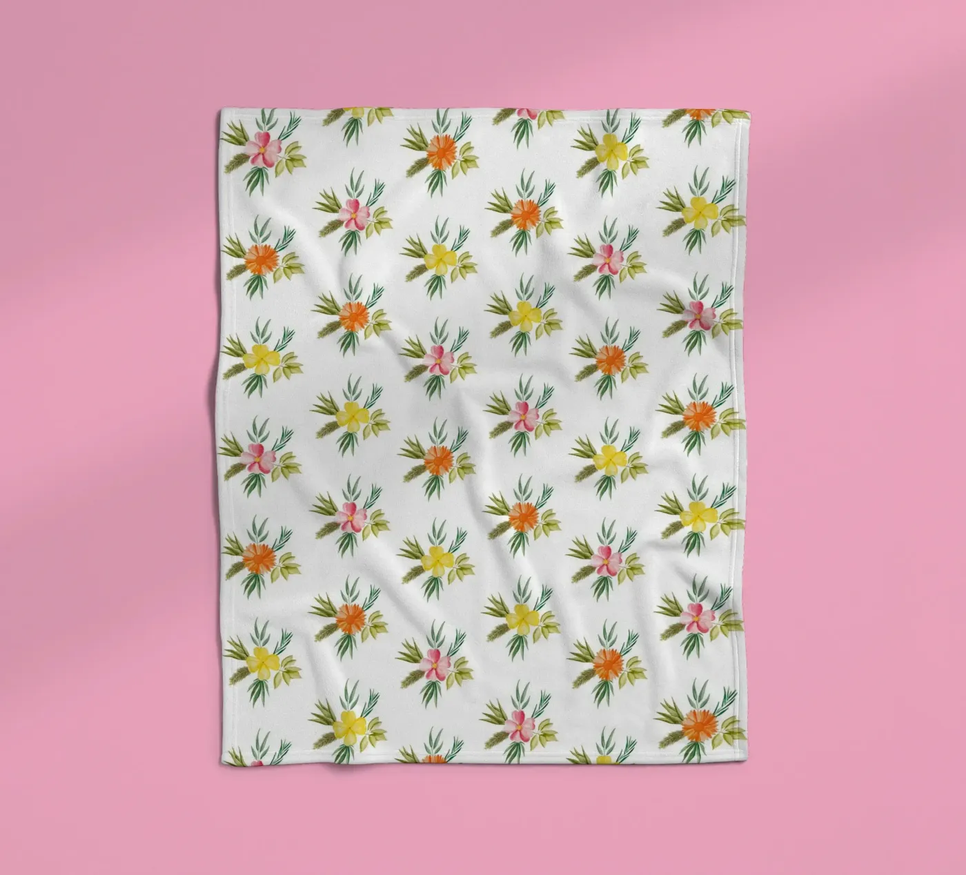 Botanic Pattern #2 Fleecedecke von kathrinmay