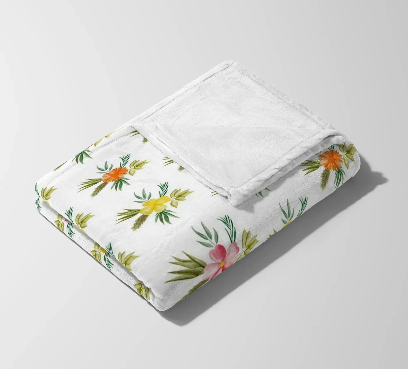 Botanic Pattern #2 Fleecedecke von kathrinmay