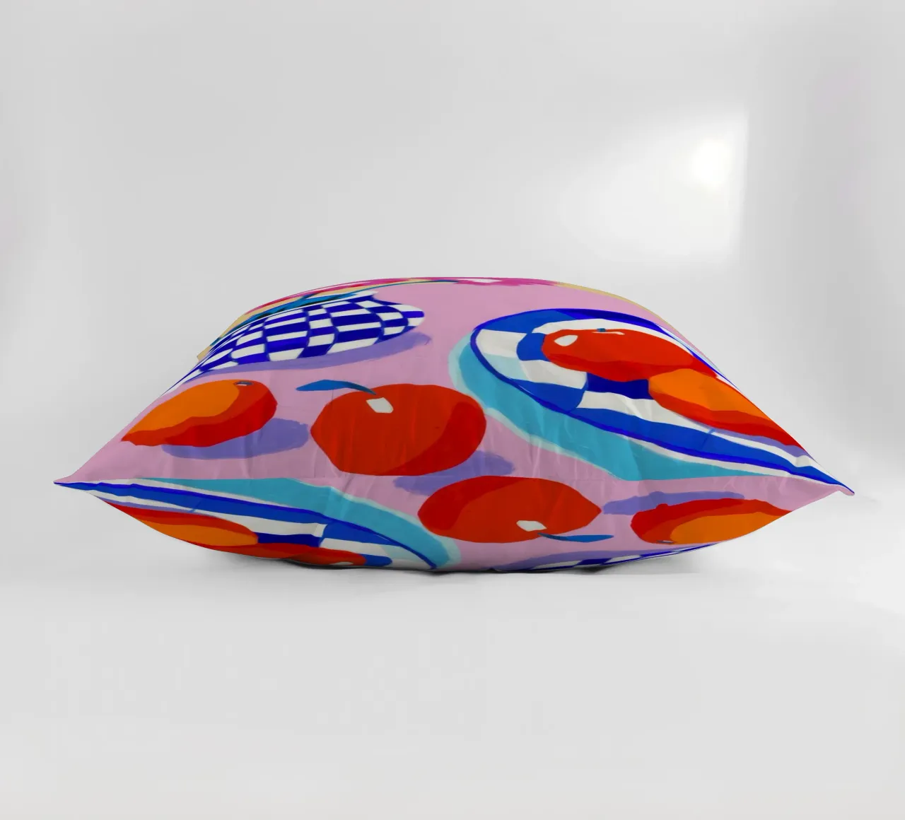 Fiori in vaso a scacchi cuscino da Frame Aura