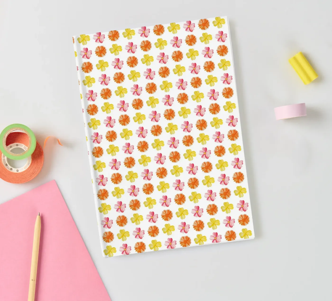 Flower Pattern #1 notebook by kathrinmay