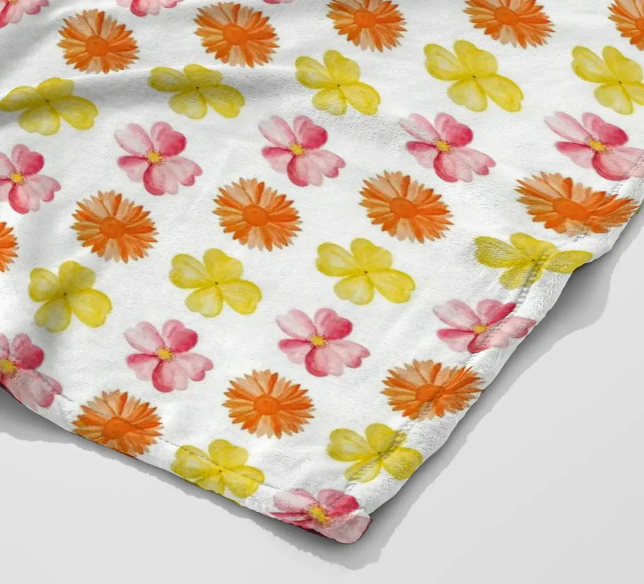 Flower Pattern #1 fleecedeken van kathrinmay