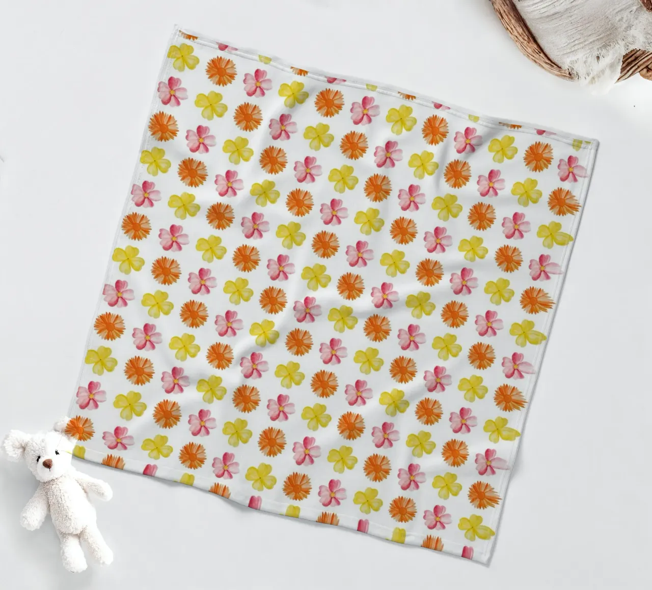 Flower Pattern #1 fleecedeken van kathrinmay