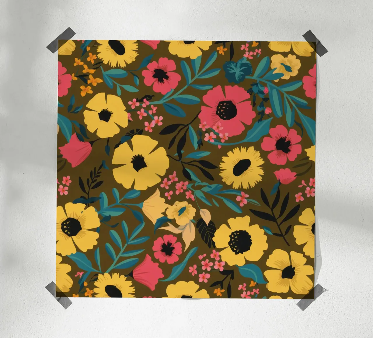 Fioritura del girasole d'autunno poster da Sure Paint