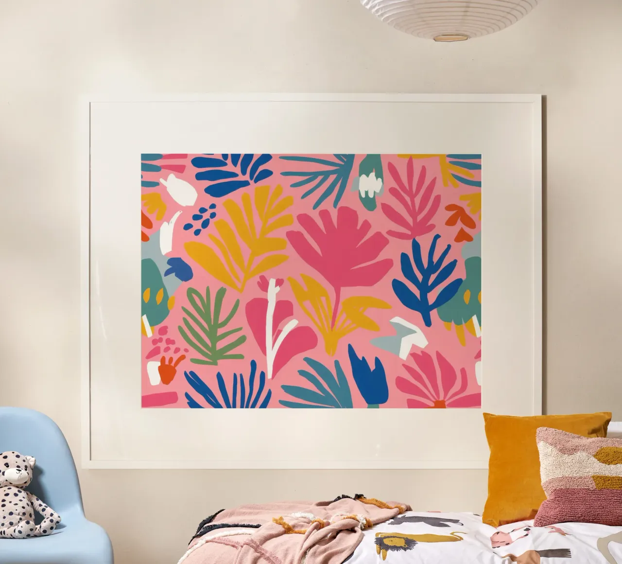 Fiore di cigno rosa poster con telaio in alluminio da Moon Revolver