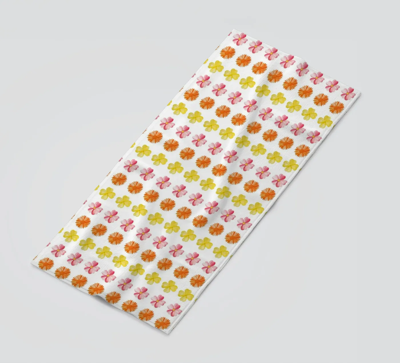 Flower Pattern #2 beach towel by kathrinmay