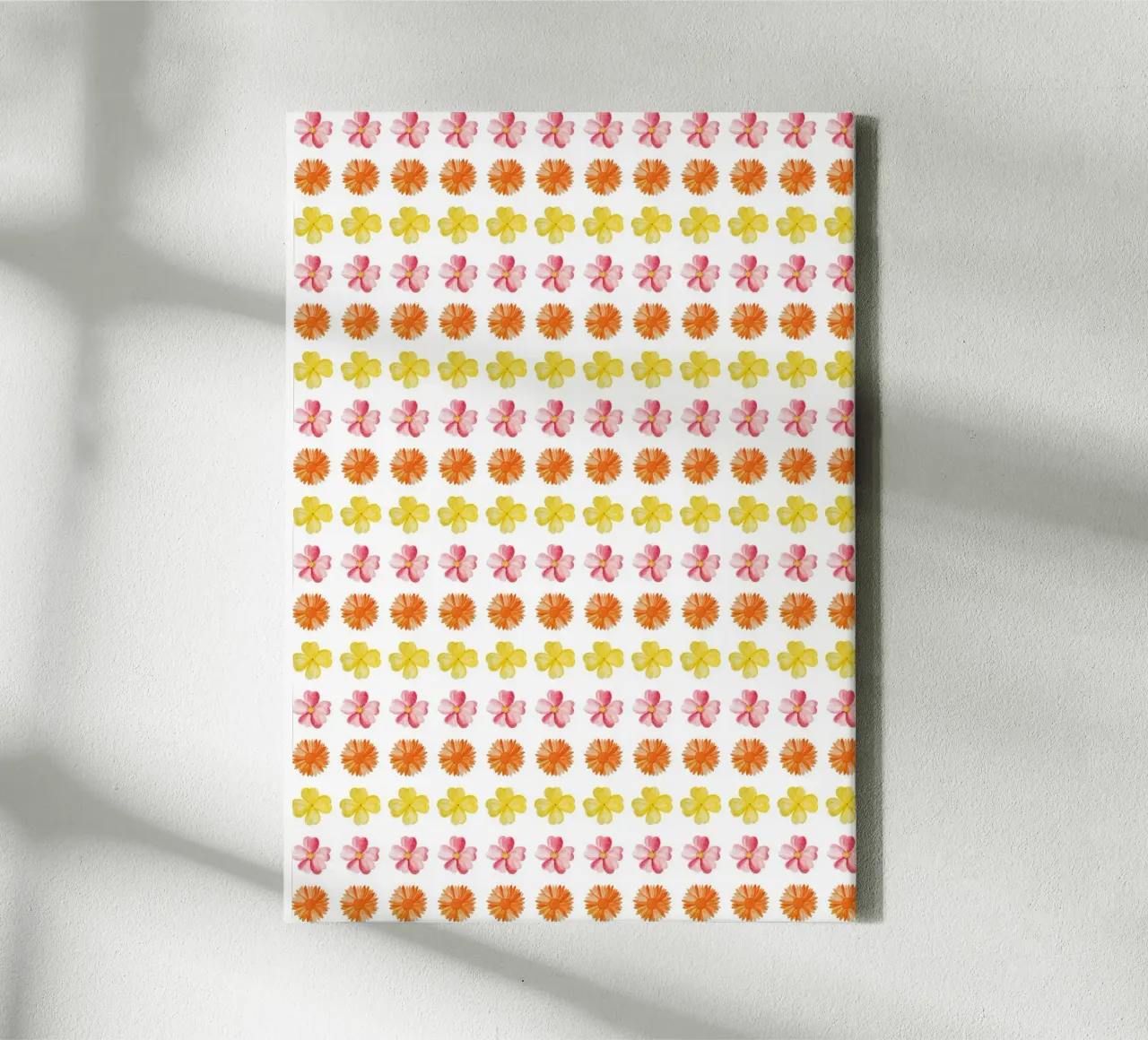 Flower Pattern #2 canvas met Baklijst van kathrinmay