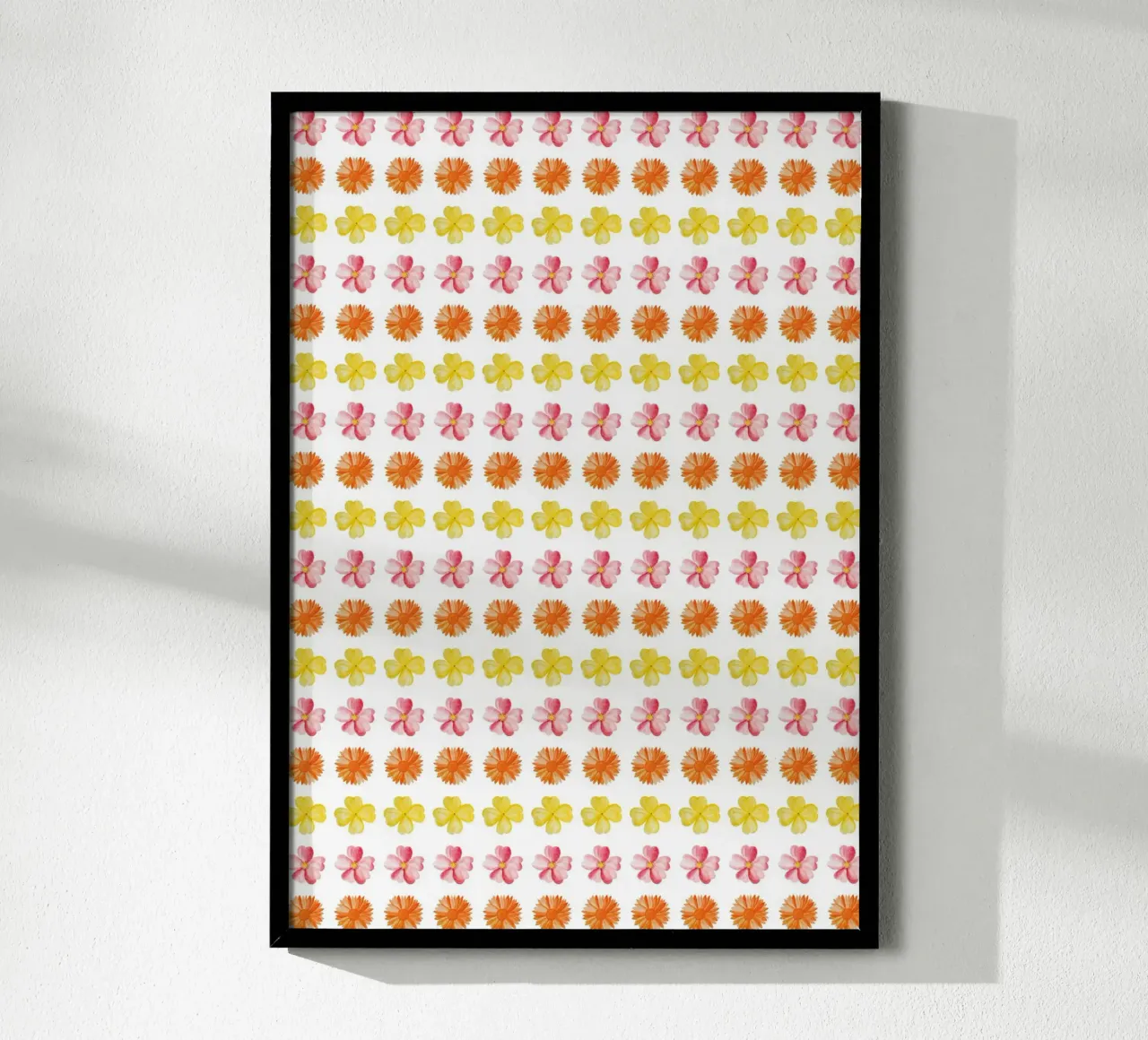 Flower Pattern #2 poster con telaio in alluminio da kathrinmay