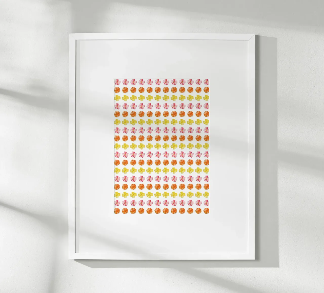 Flower Pattern #2 poster con telaio in alluminio da kathrinmay