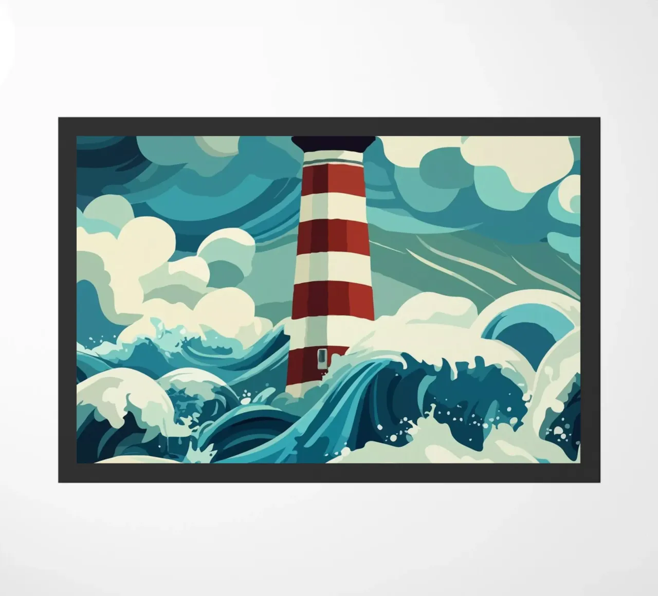 storm at the lighthouse zerbino da edsonramosart