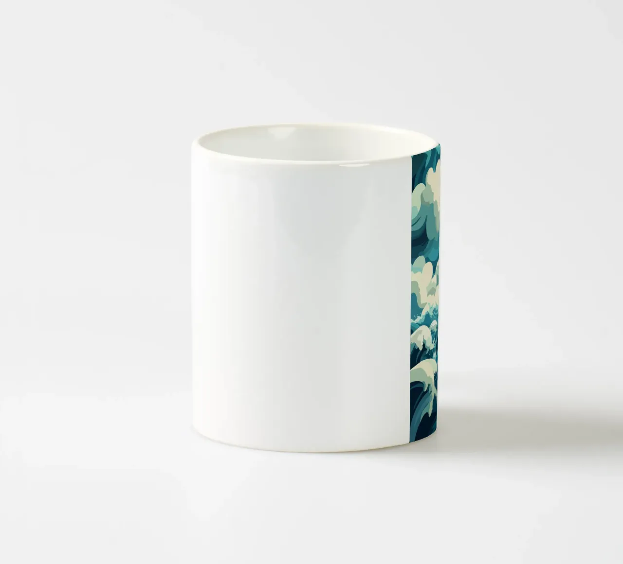 storm at the lighthouse tazza in ceramica da edsonramosart