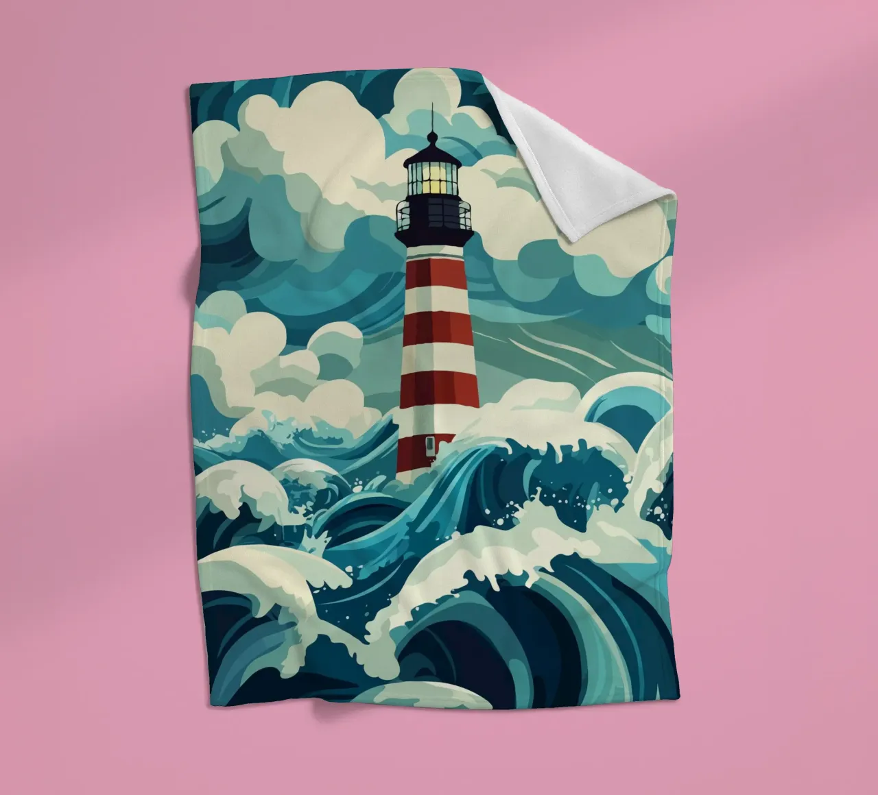 storm at the lighthouse coperta in pile da edsonramosart