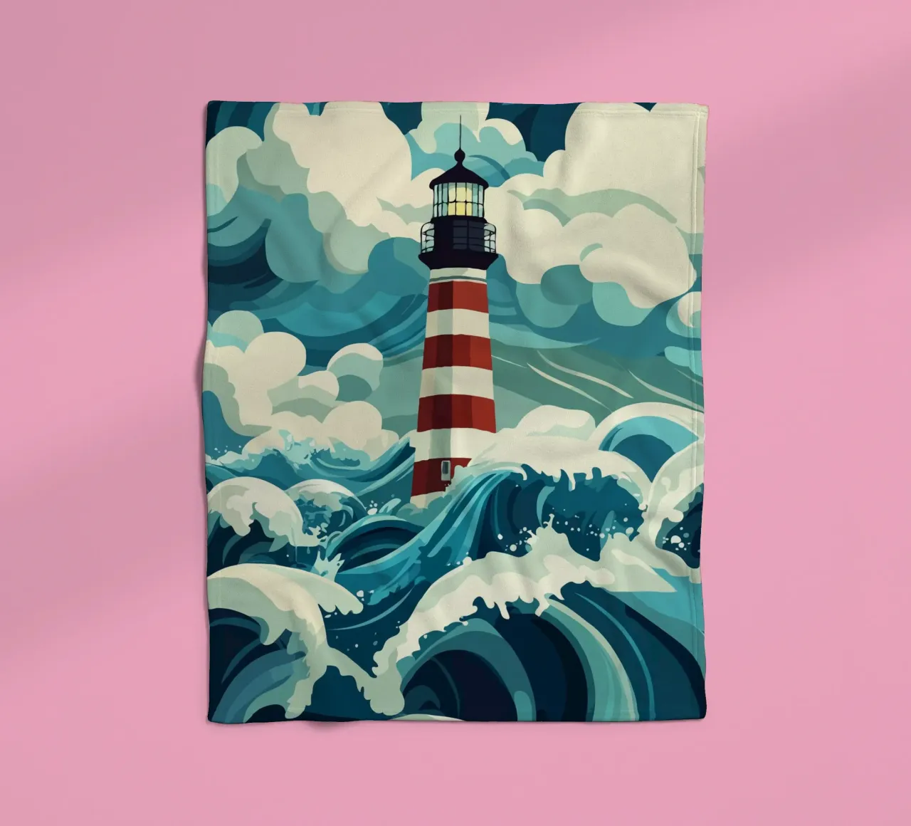 storm at the lighthouse coperta in pile da edsonramosart