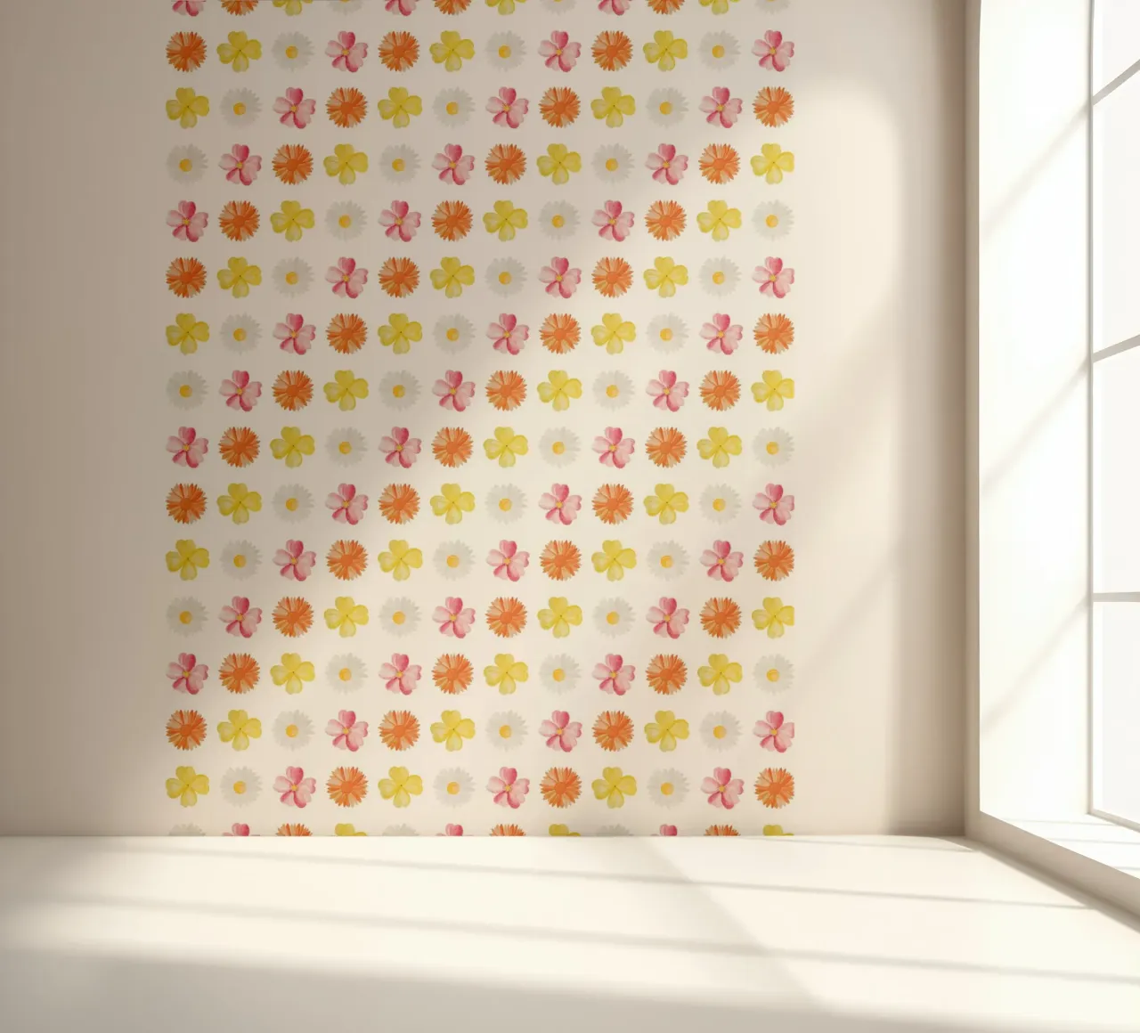 Flower Pattern #3 fotobehang van kathrinmay