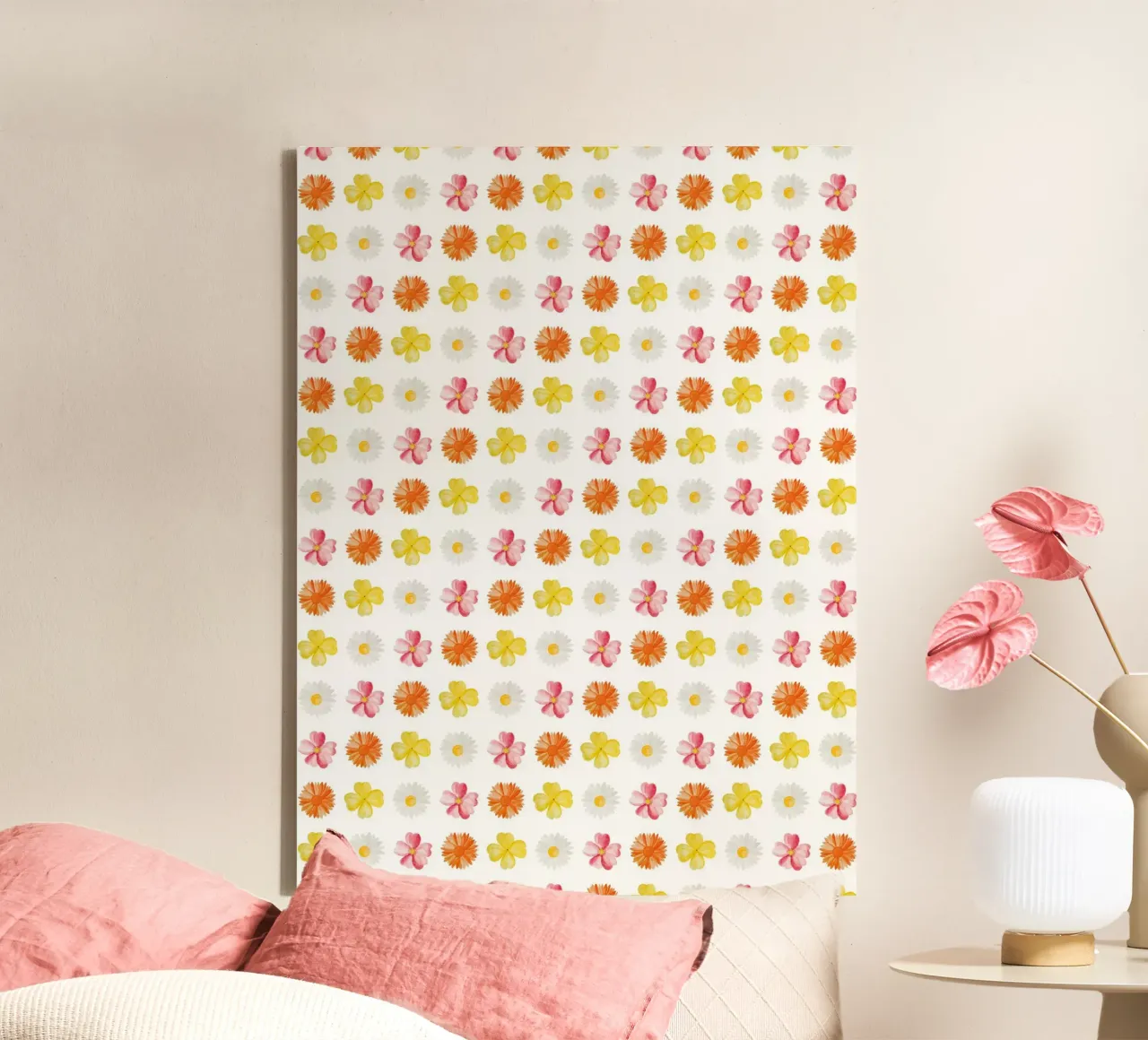 Flower Pattern #3 tela con Cornice a cassetta da kathrinmay