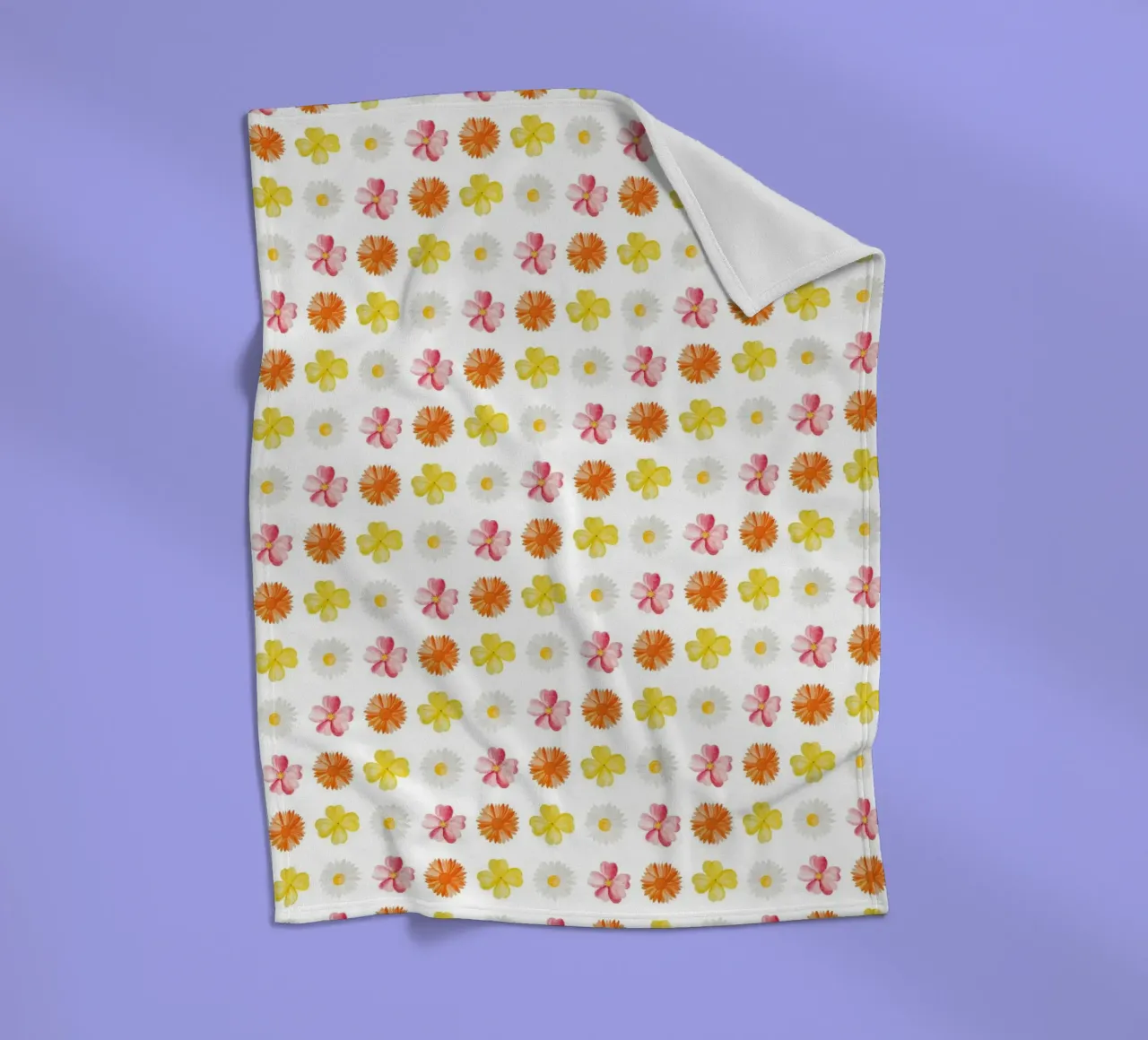 Flower Pattern #3 fleecedeken van kathrinmay