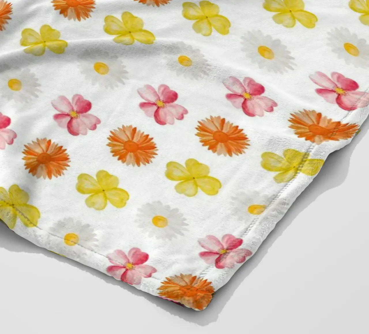 Flower Pattern #3 fleecedeken van kathrinmay