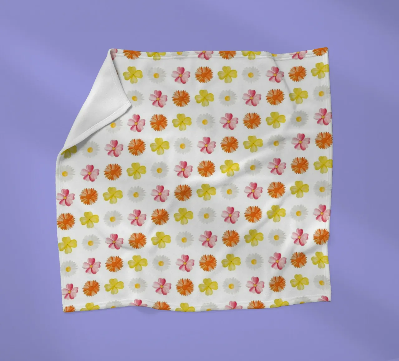 Flower Pattern #3 fleecedeken van kathrinmay