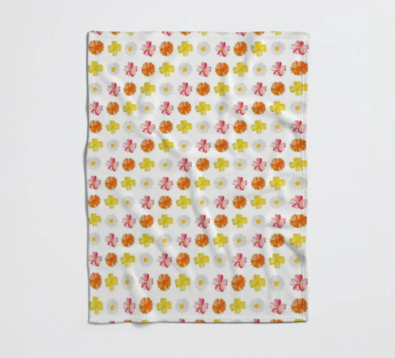 Flower Pattern #3 fleecedeken van kathrinmay