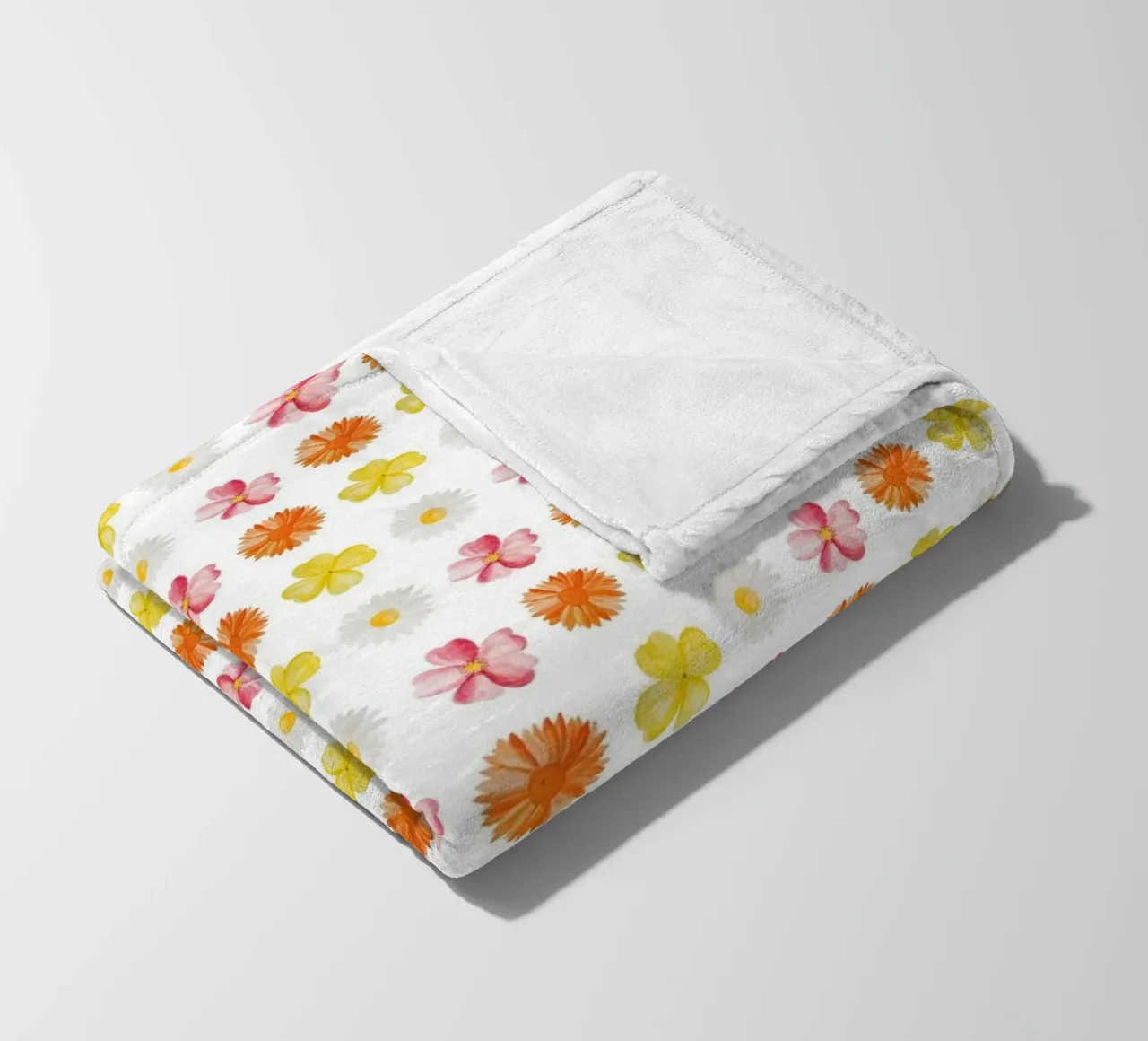 Flower Pattern #3 fleecedeken van kathrinmay