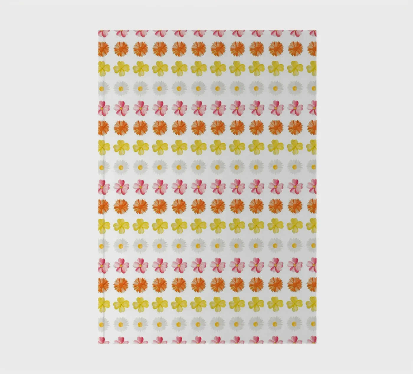 Floral Watercolor Pattern (Horizontal with White Art) notebook by kathrinmay