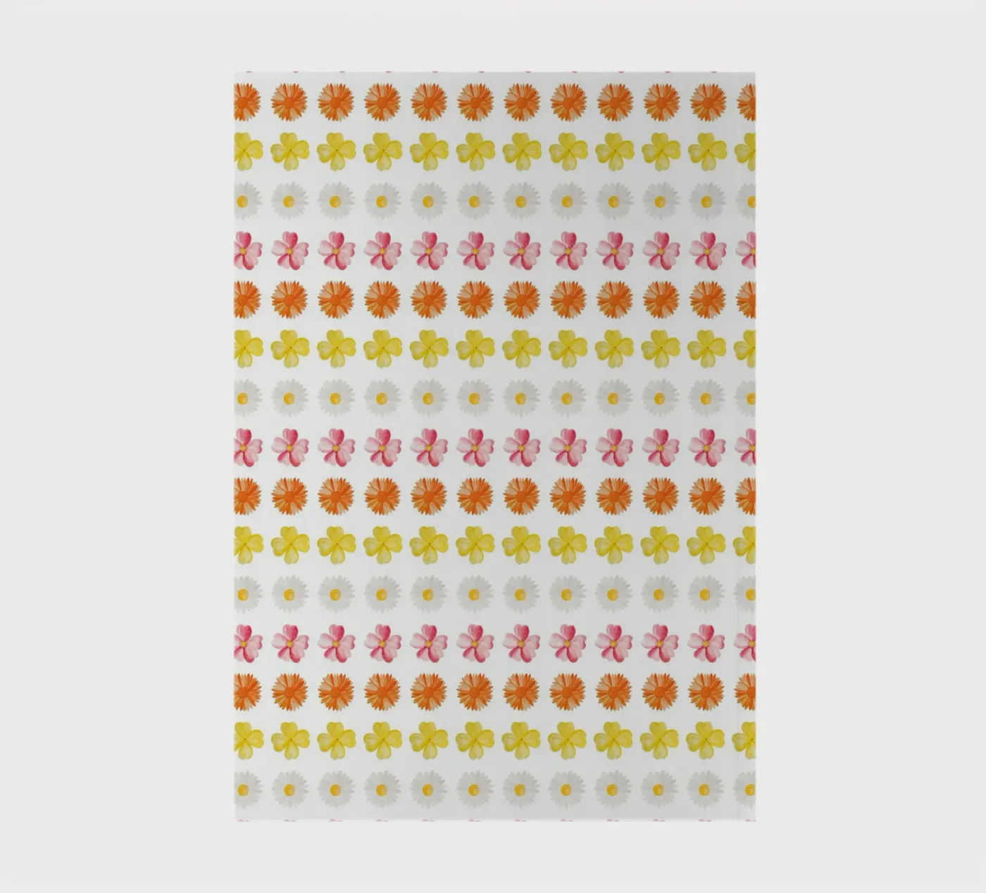 Floral Watercolor Pattern (Horizontal with White Art) notebook by kathrinmay