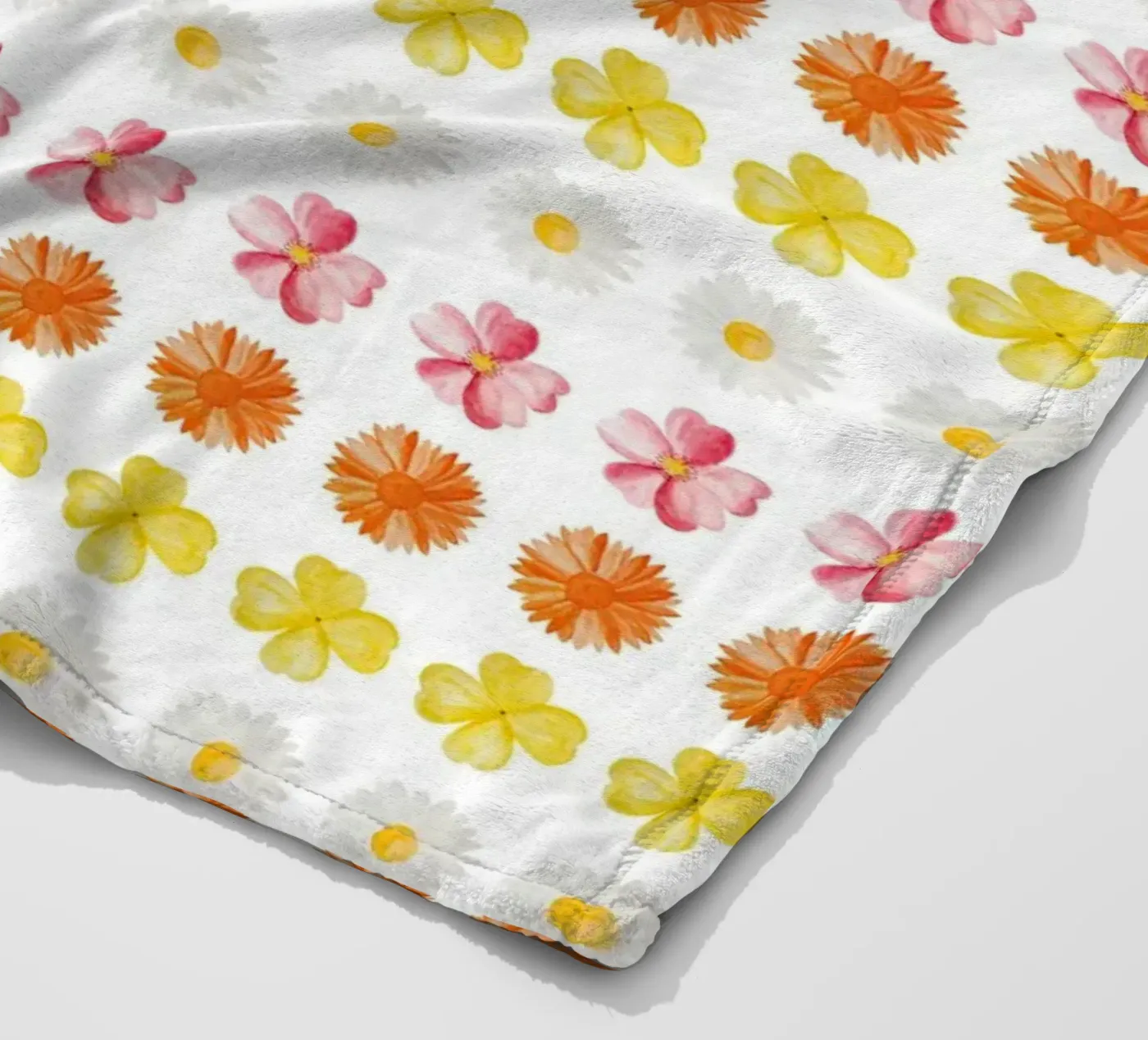 Flower Pattern #4 fleece blanket by kathrinmay
