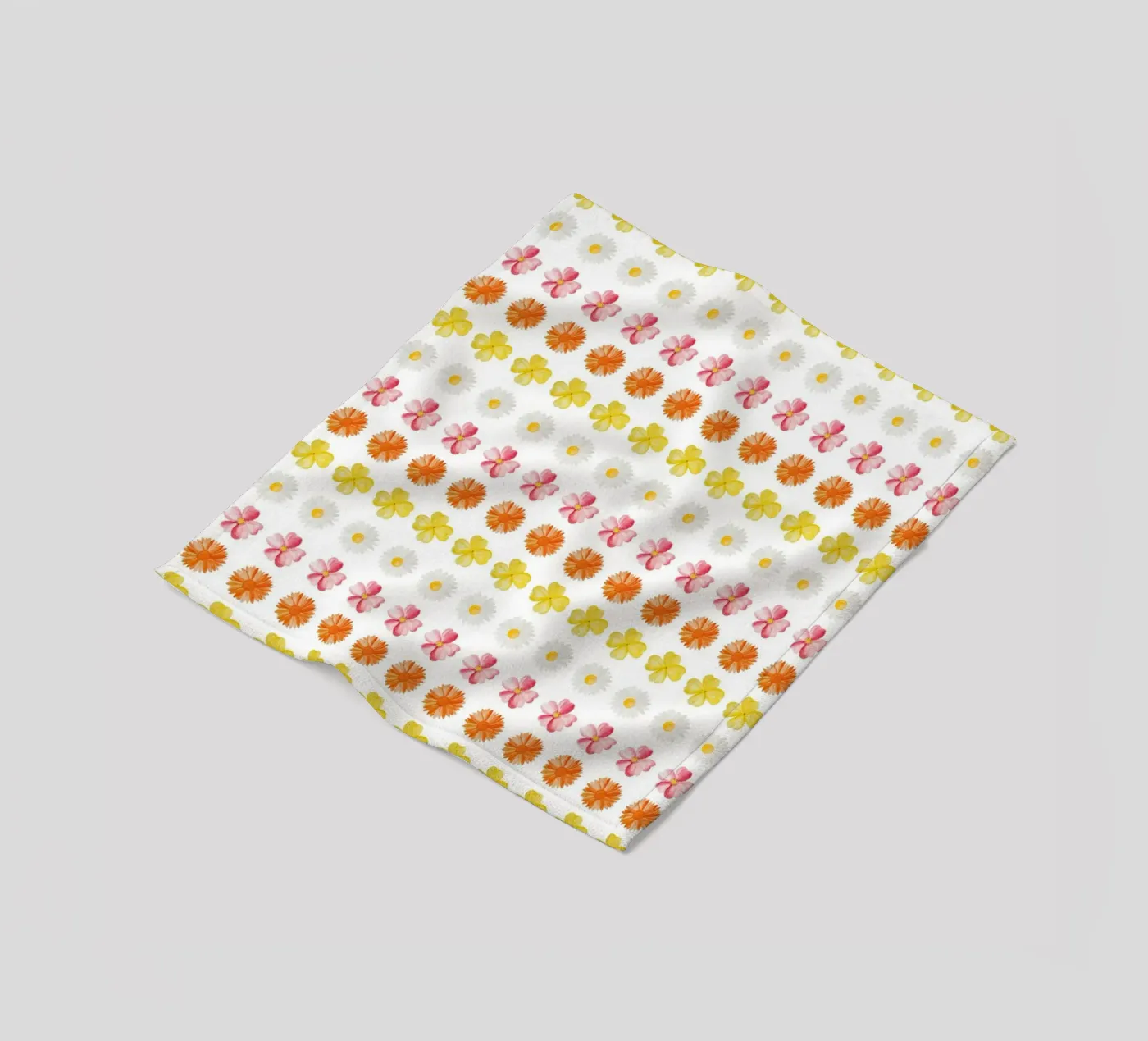 Flower Pattern #4 fleece blanket by kathrinmay