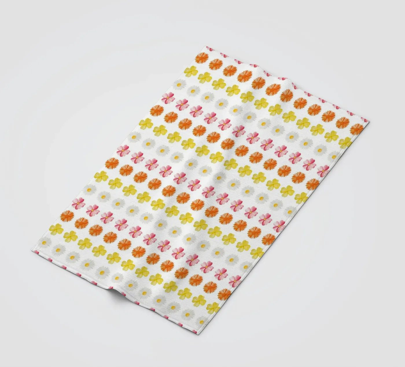 Flower Pattern #4 fleece blanket by kathrinmay