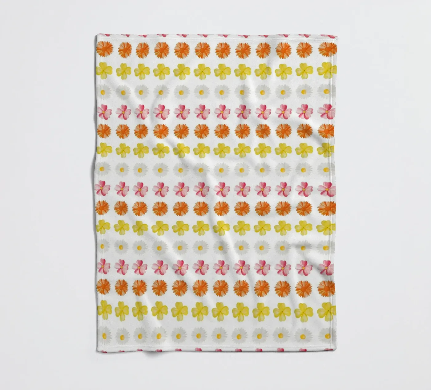 Flower Pattern #4 fleece blanket by kathrinmay