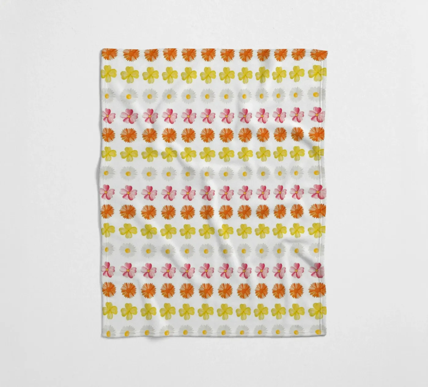 Flower Pattern #4 fleece blanket by kathrinmay