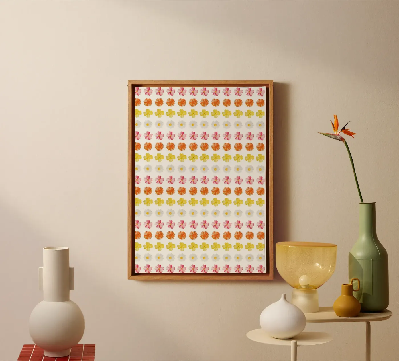 Flower Pattern #4 canvas van kathrinmay