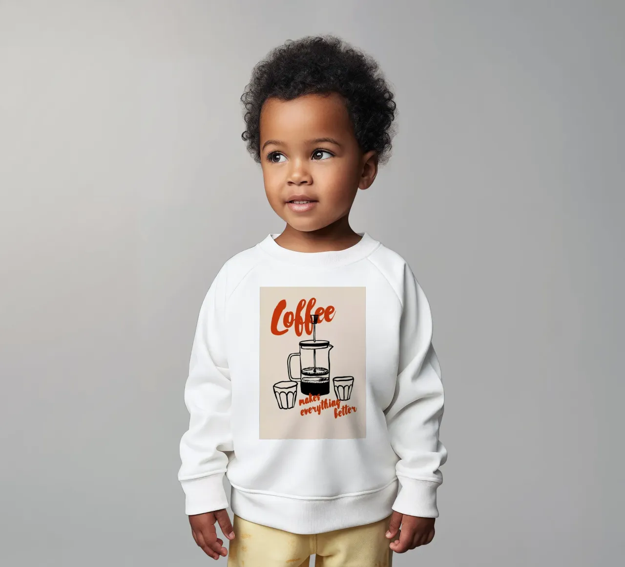 Boho Food 5 Better Coffee sudadera de bebé de Boho Print Collection