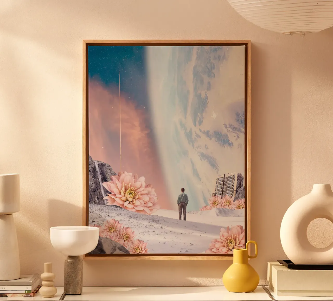 Right Beside canvas with Floater frame by Dapidoka