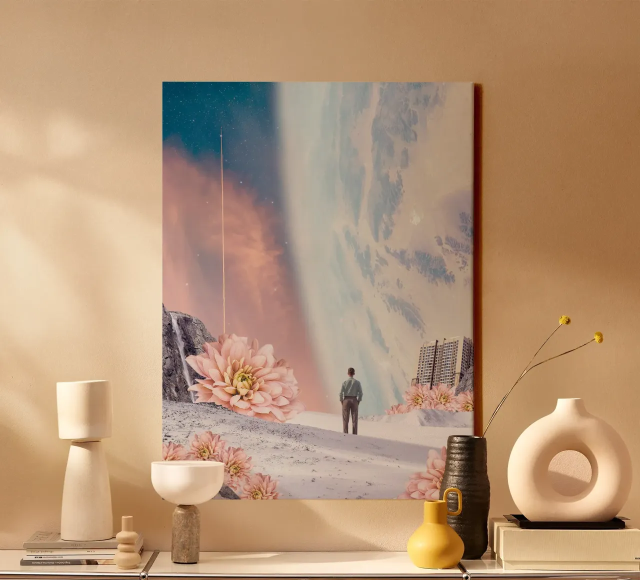 Right Beside canvas with Floater frame by Dapidoka
