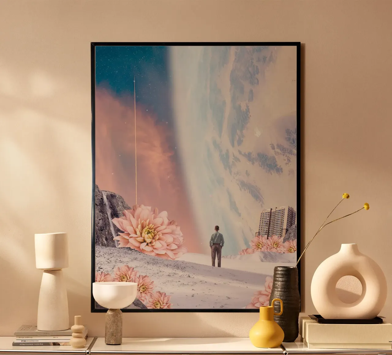 Accanto a noi poster con telaio in legno da Dapidoka