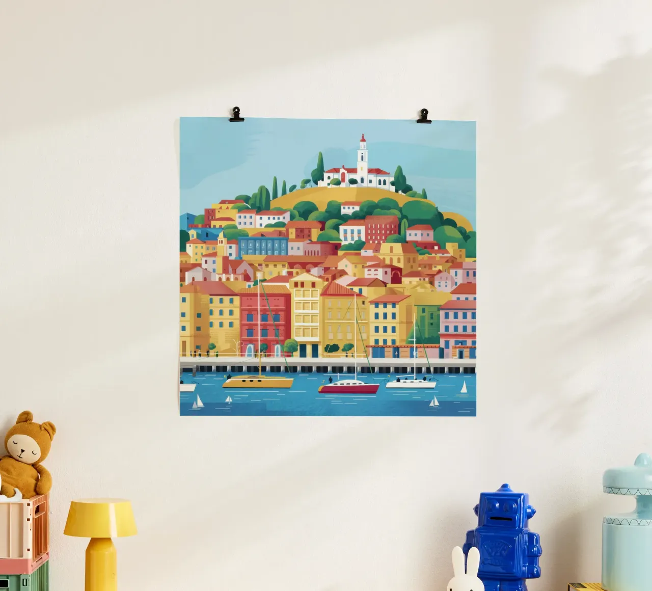 Città portuale storica poster da Orchid Patina