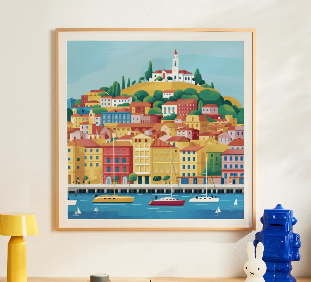 Città portuale storica poster da Orchid Patina