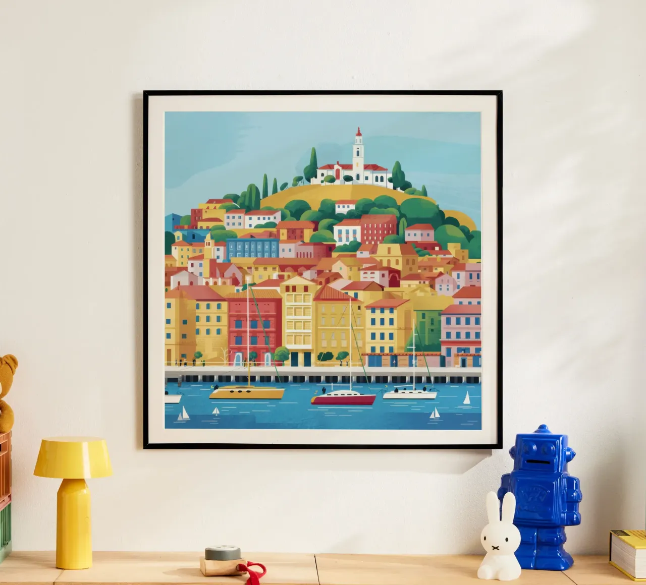 Città portuale storica poster da Orchid Patina