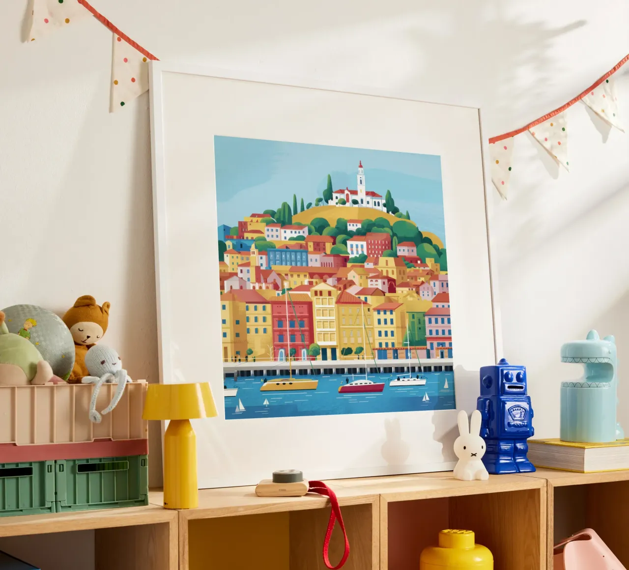 Città portuale storica poster da Orchid Patina