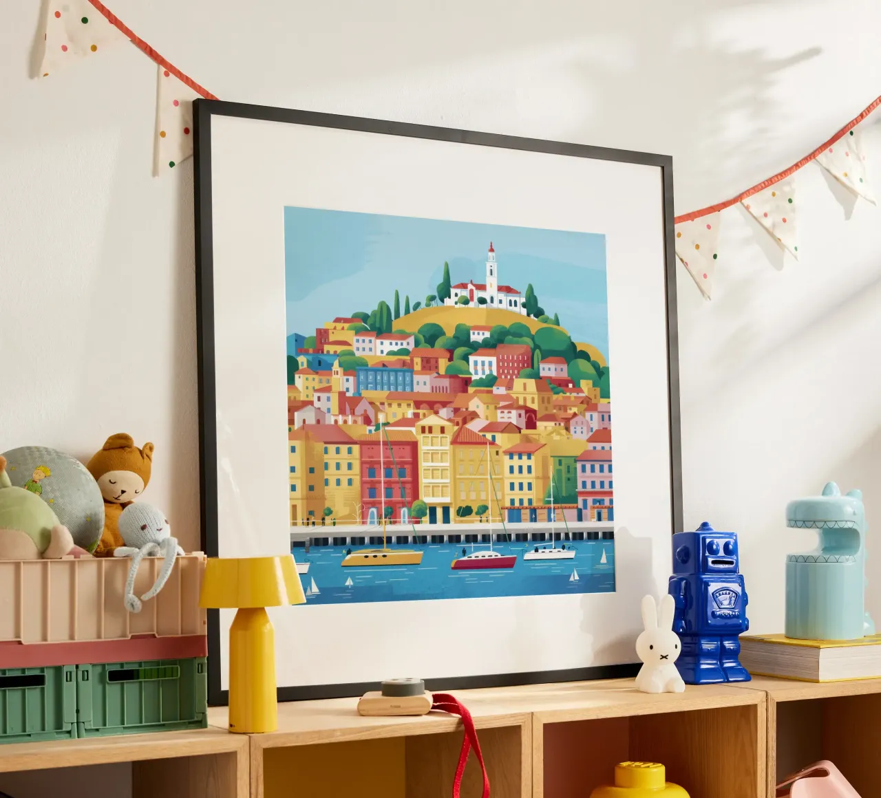 Città portuale storica poster da Orchid Patina