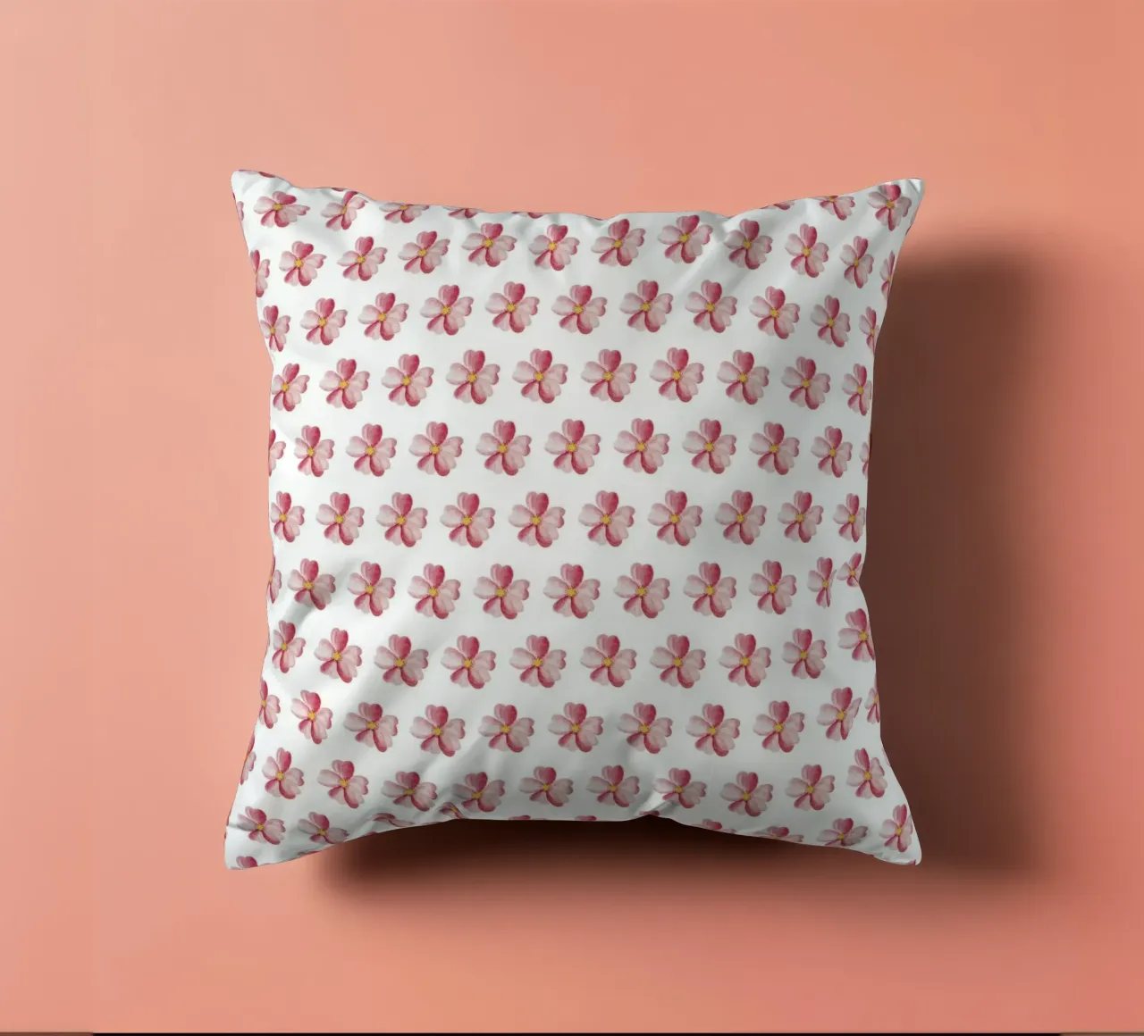 Pink Flower Pattern cuscino da kathrinmay