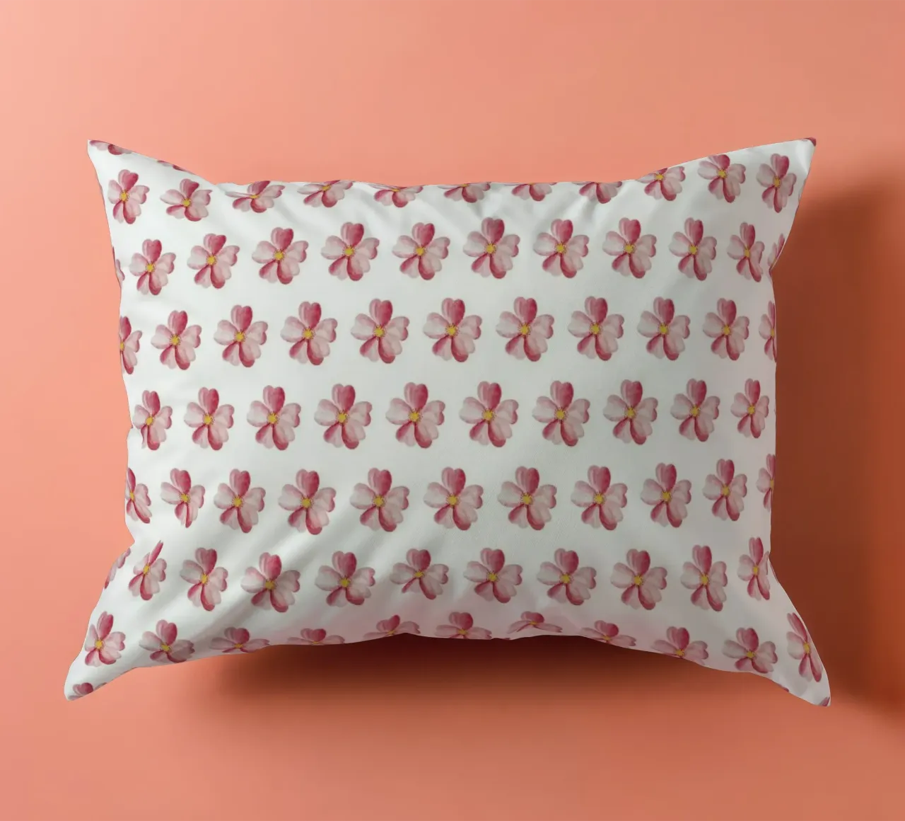 Pink Flower Pattern cuscino da kathrinmay