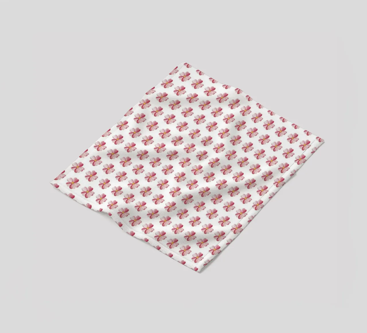 Pink Flower Pattern Fleecedecke von kathrinmay