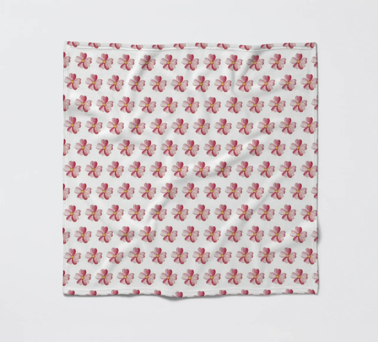 Pink Flower Pattern Fleecedecke von kathrinmay