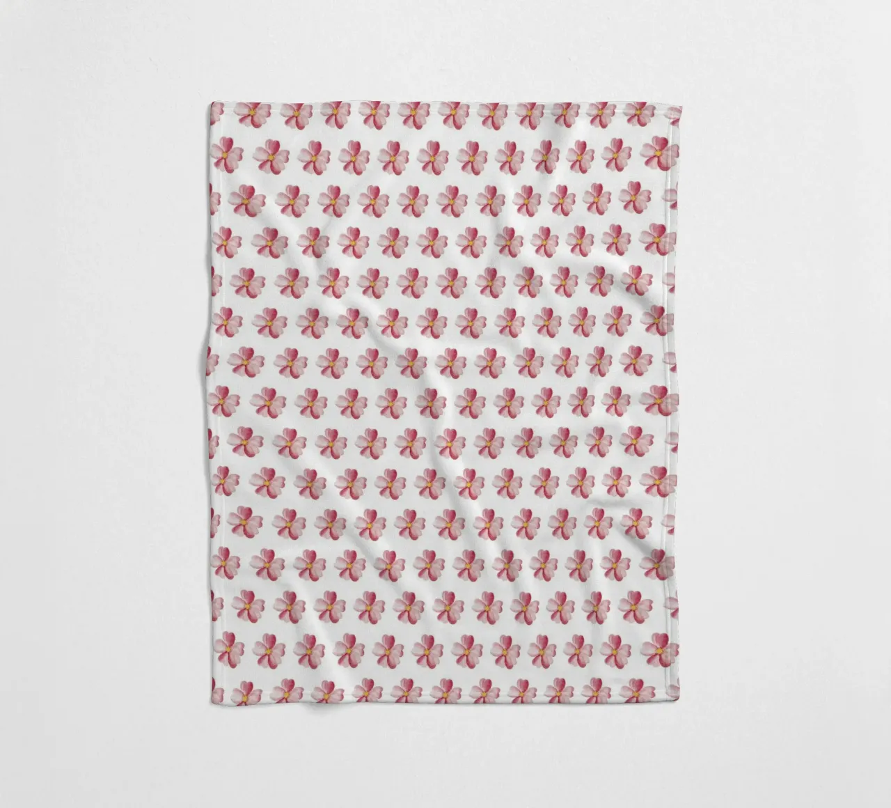Pink Flower Pattern Fleecedecke von kathrinmay