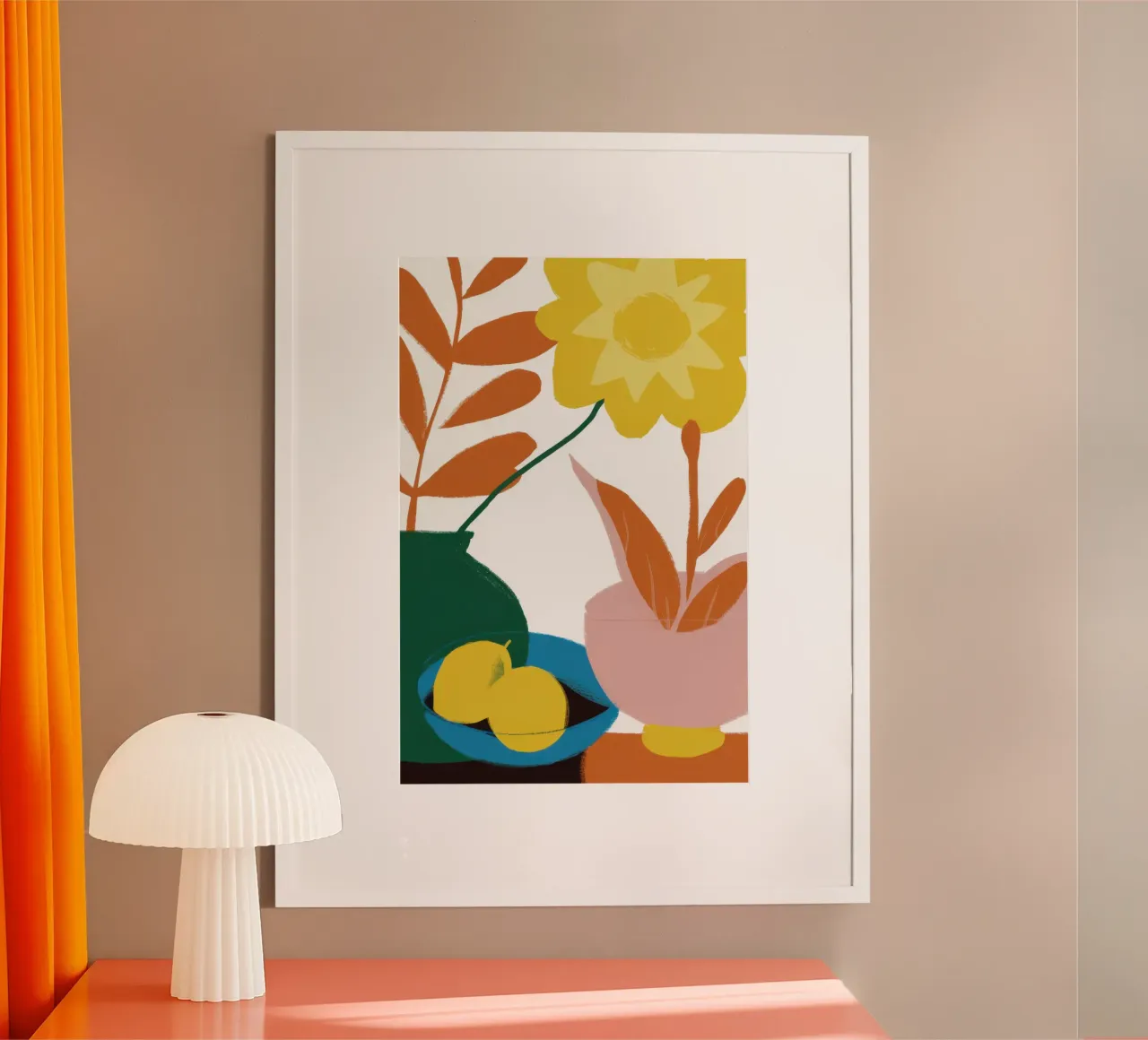 Modernist Fruchtbare Blüte Poster von Moon Revolver