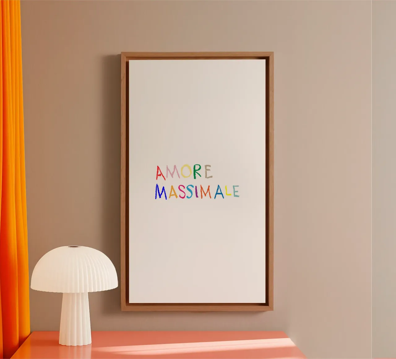 Amore massimale tela con Cornice a cassetta da Brushmeetspaper