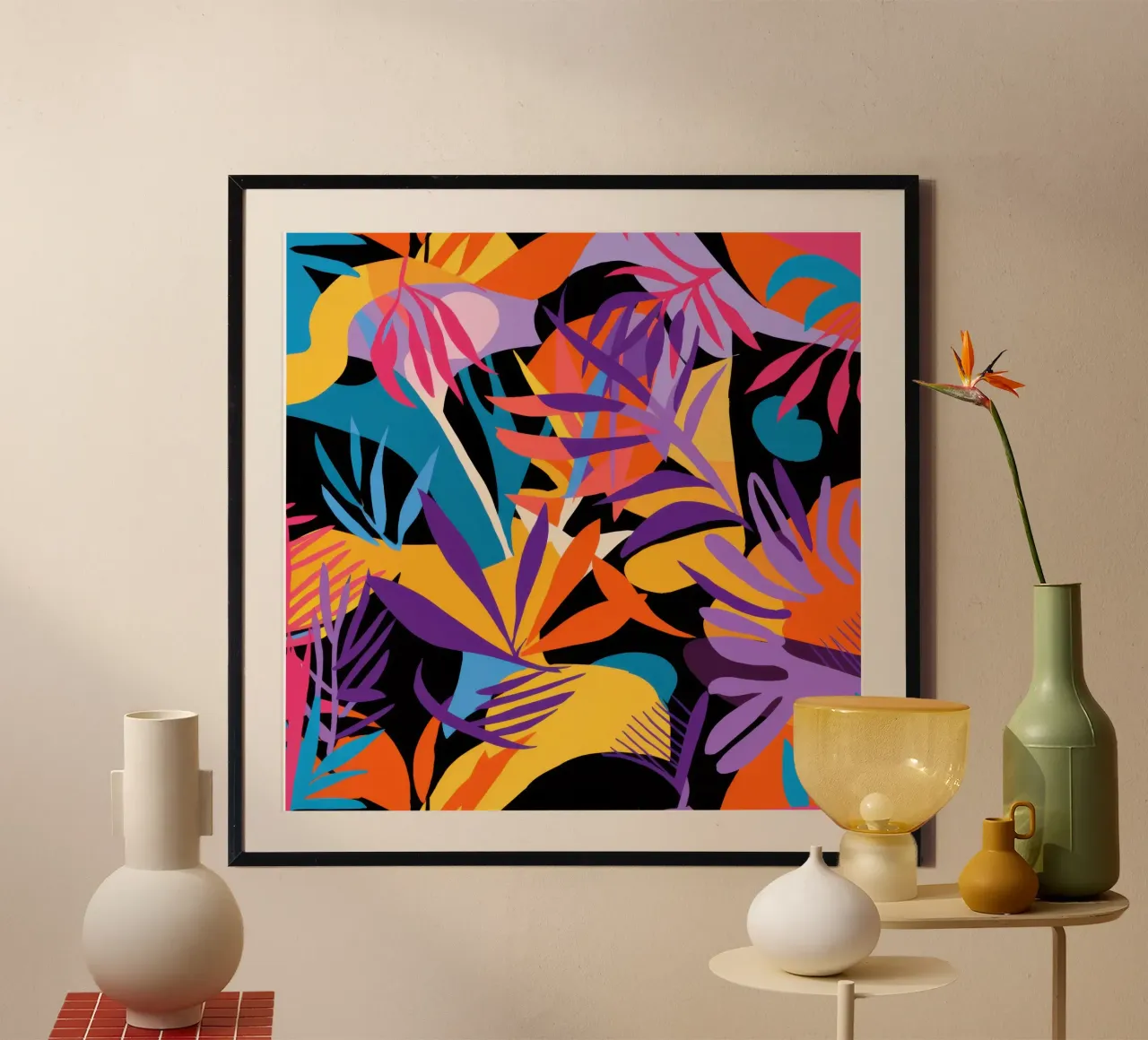 Danza tropicale notturna poster da Sure Paint
